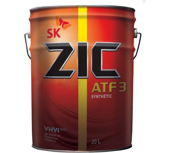 Масло синтетическое (ATF 3; 20 л) для автоматических трансмиссий ZIC 192632
