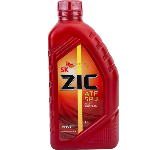 Масло синтетическое трансмиссионное ZIC (1 л; ATF SP 3) SK Lubricants 132627 1