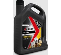 Масло моторное синтетическое AKross Sportline SAE 10W-40 API SN/CF PAO+AN 4л AKS0002SPORT