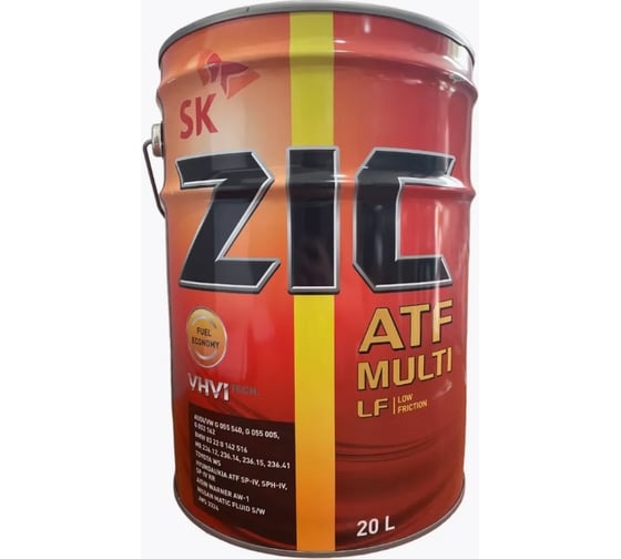 Синтетическое трансмиссионное масло ZIС ATF Multi LF, 20 л 192665
