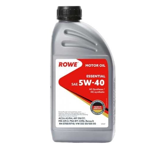 Моторные масла для легкового транспорта ESSENTIAL SAE 5W-40 Rowe 20367-177-2A