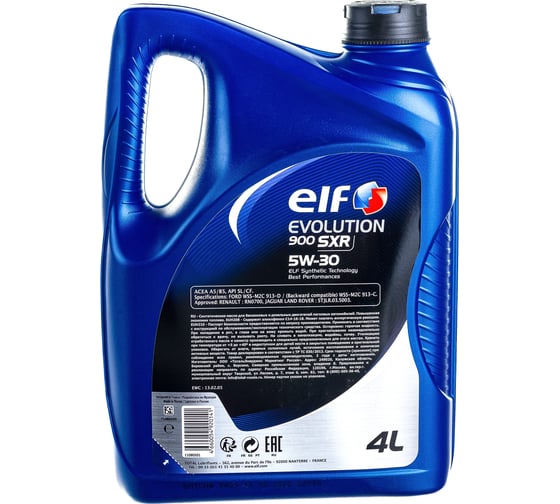 Масло для 4-х тактных двигателей ELF EVOLUTION 900 SXR 5W30 4L 11080501