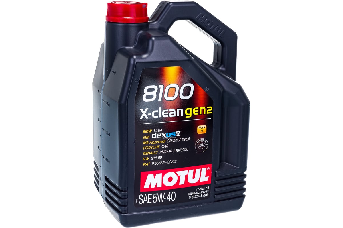 Моторное масло 8100 X-clean GEN2 5W40 5 л MOTUL 109762