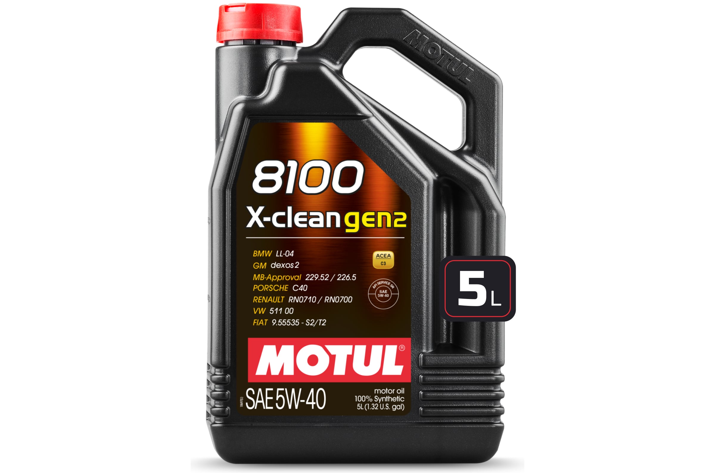 Моторное масло 8100 X-clean GEN2 5W40 5 л MOTUL 109762 - выгодная