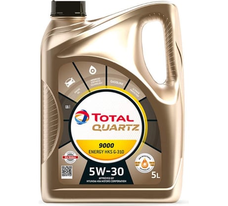 Масло для 4-х тактных двигателей TOTAL QUARTZ 9000 ENERGY HKS G-310 5W30 5L 213800
