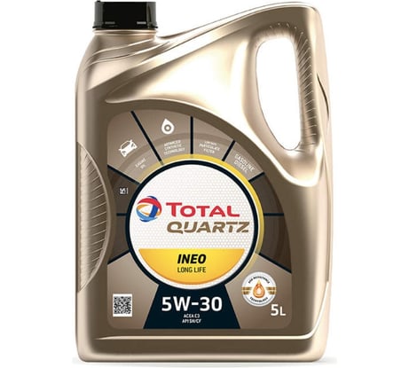 Масло для 4-х тактных двигателей TOTAL QUARTZ INEO L LIFE 5W30 5L 213819