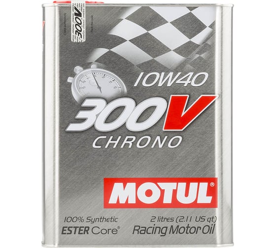 Спортивное моторное масло 300 V CHRONO 10W40 2л MOTUL 104243 1