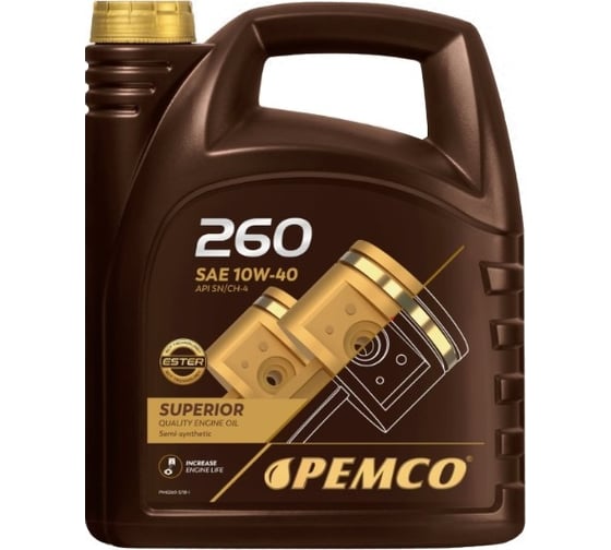 Масло моторное PEMCO 260 SAE 10W-40 PM0260-4 1