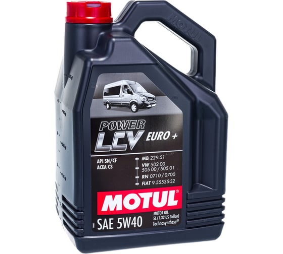 Моторное масло POWER LCV EURO+ 5W40 5 л MOTUL 106132 1