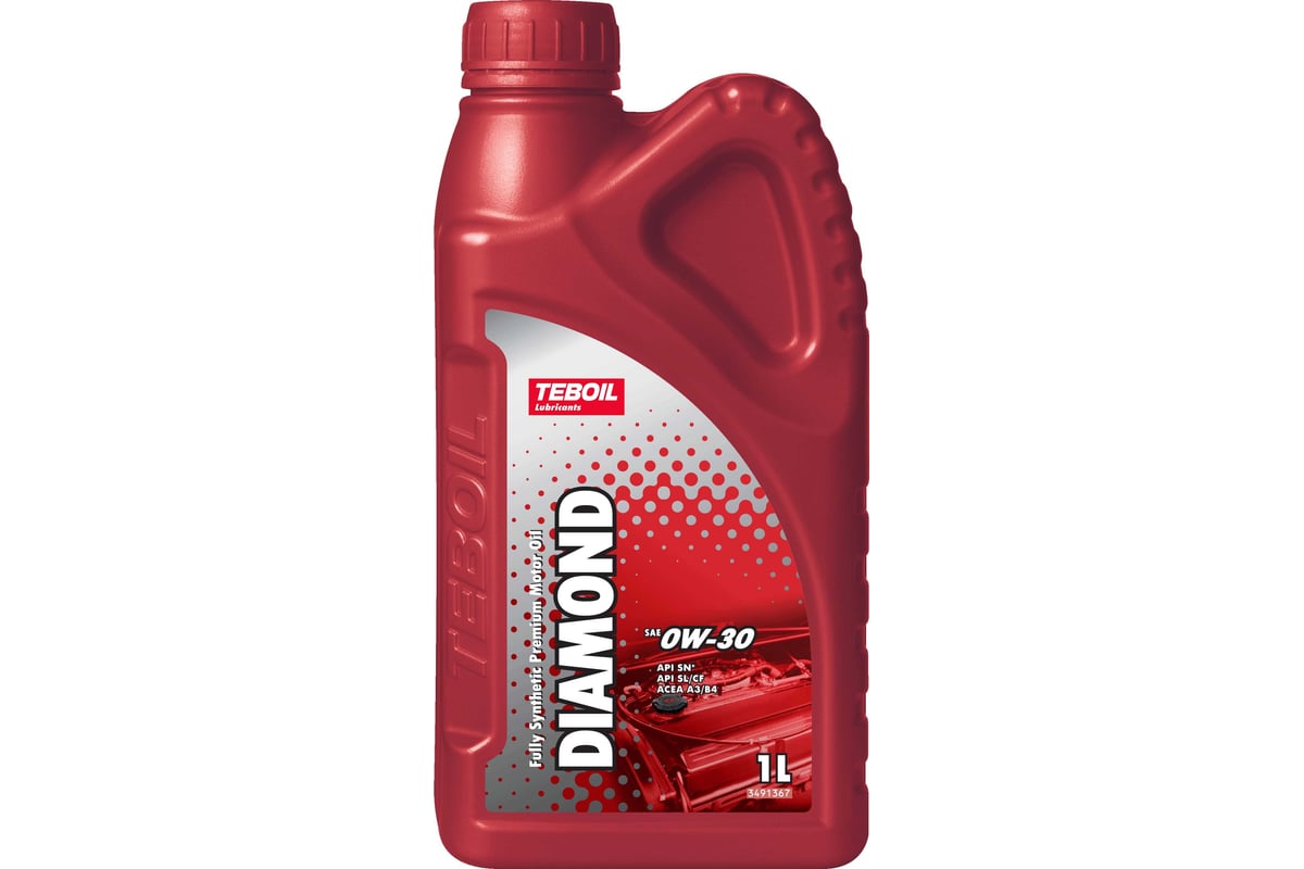 Моторное масло TEBOIL Diamond 0W-30 Канистра 1л, TZK, вес нетто 0,838кг ...