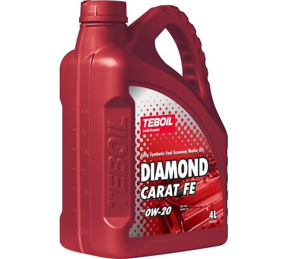 Моторное масло TEBOIL Diamond Carat FE 0W-20 Канистра 4л, вес нетто 3,352кг, TZK 3546317