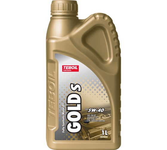 Масло моторное TEBOIL Gold S 5W-40 Канистра 1л (TZK) 3468028
