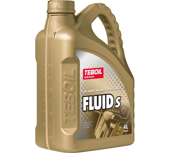 Трансмиссионная жидкость TEBOIL Fluid S Канистра 4л (ТZK) Вес нетто 3,4 кг 3566897
