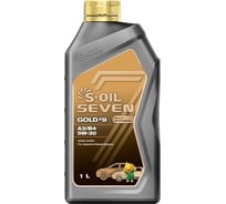 Моторное масло S-OIL SEVEN GOLD #9 A3/B4 5W-30 синтетика, 1л E107776