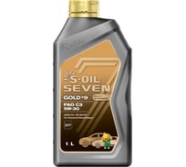 Моторное масло S-OIL SEVEN GOLD #9 PAO C3, 5W-30, синтетика, 1л E107744
