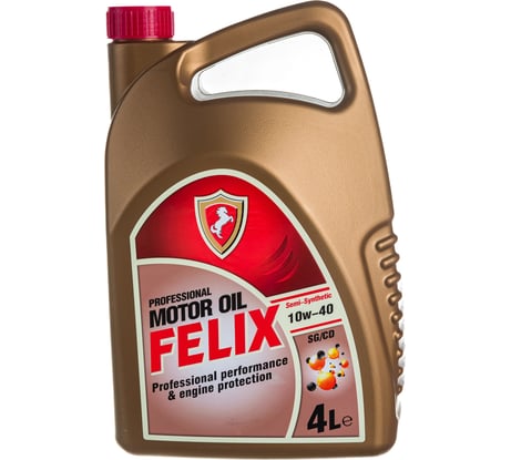 Моторное масло FELIX Semi, SG/CD, 10W-40, 4 л 430800002