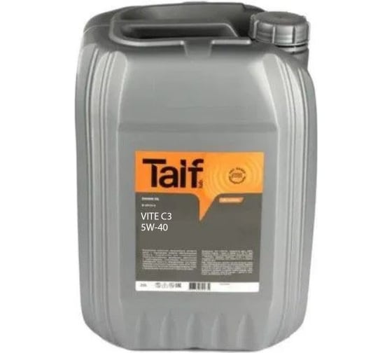 Автомобильное масло TAIF VITE 5W-40 SN, C3, 20 л 211019
