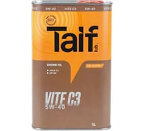 Автомобильное масло TAIF VITE 5W-40 SN, C3, 1 л 211017