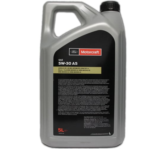 Моторное масло Ford MOTORCRAFT A5 5W-30 5л, Германия 15CF54