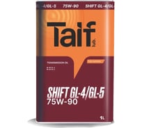Автомобильное масло TAIF SHIFT GL-4/GL-5 75W-90, 1 л 214041