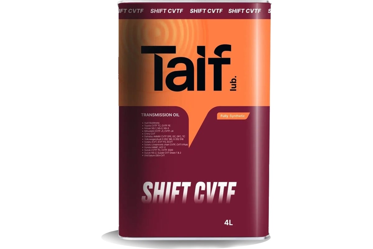 Автомобильное масло TAIF SHIFT CVTF, 4 л 214115