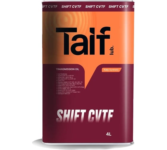 Автомобильное масло TAIF SHIFT CVTF, 4 л 214115