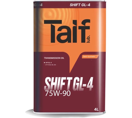 Автомобильное масло TAIF SHIFT GL-4 75W-90 4 л 214026 1