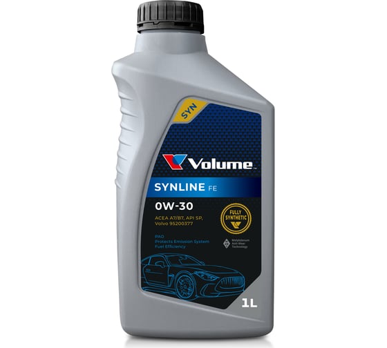 Моторное масло VOLUME SynLine FE 0W-30 1л VL72413