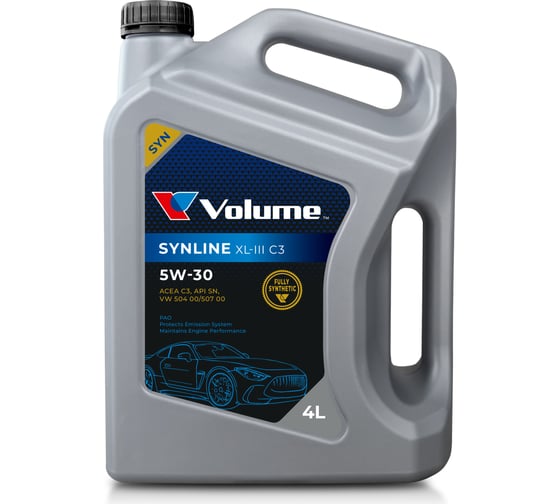 Моторное масло VOLUME SynLine XL-III C3 5W-30 4л VL72396 1