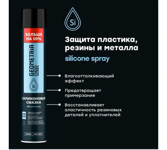 Смазка силиконовая GEOMETRIA 1000 мл / 6004