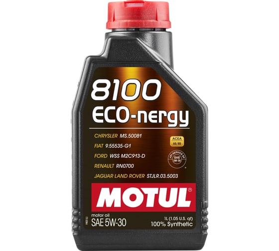 Синтетическое моторное масло MOTUL 8100 ECO-nergy 5W30 1л 111685