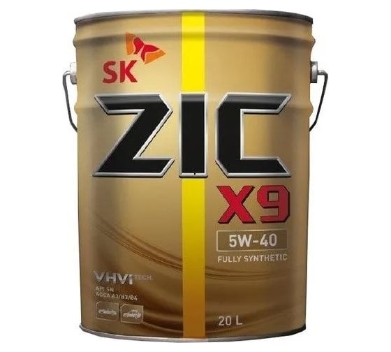 Моторное масло ZIC X9 5w40, API SP, ACEA A3/B4 192000 1