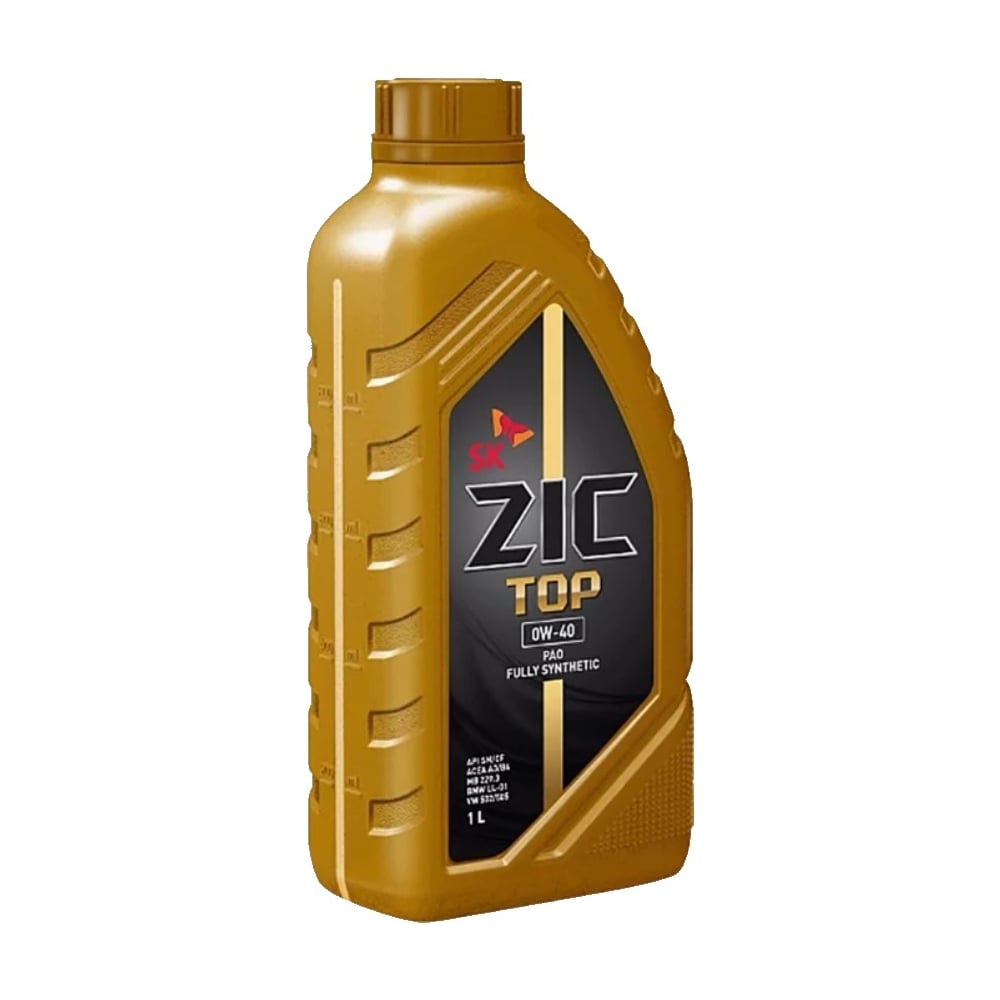 Масло синтетическое ZIC TOP (1 л; 0w-40; SM/CF) SK Lubricants 132900 ...