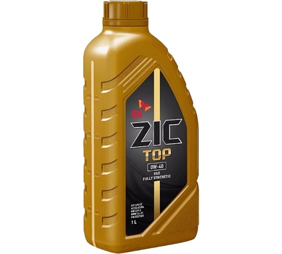 Масло синтетическое ZIC TOP (1 л; 0w-40; SM/CF) SK Lubricants 132900