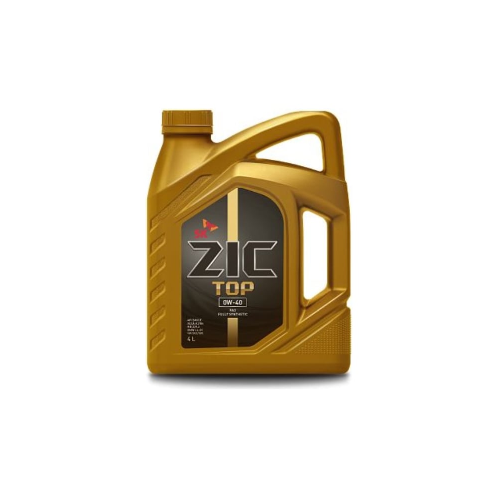 Масло синтетическое ZIC TOP (4 л; 0w-40; SM/CF) SK Lubricants 162900 ...