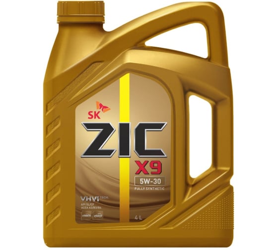 Масло синтетическое ZIC X9 (4 л; 5W-30; SL/CF) SK Lubricants 162903
