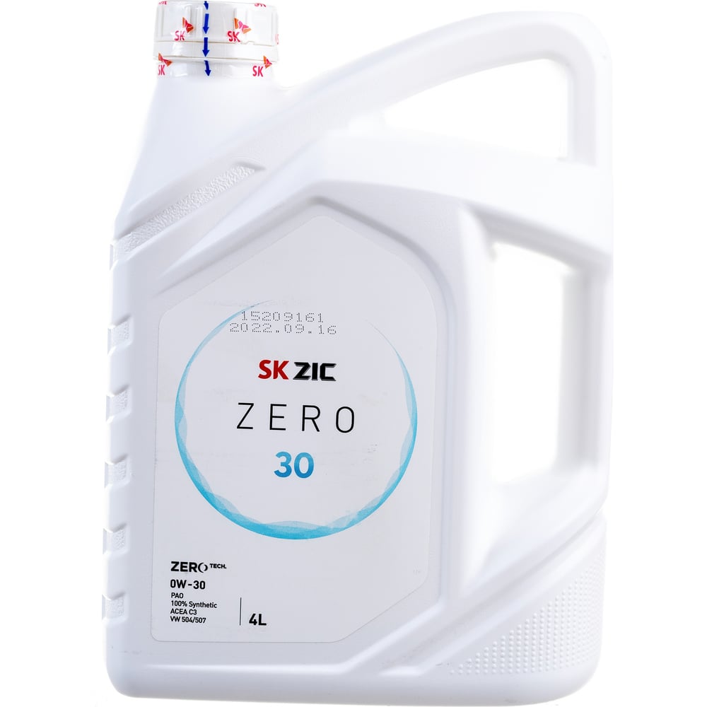 Масло синтетическое ZIC ZERO 30 (4 л; 0w-30; SN) SK Lubricants162676 ...
