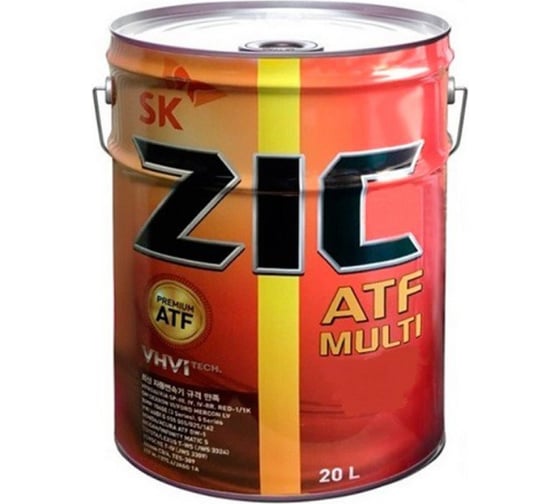 Масло синтетическое трансмиссионное ZIC ATF Multi 20 л SK Lubricants 192628 1