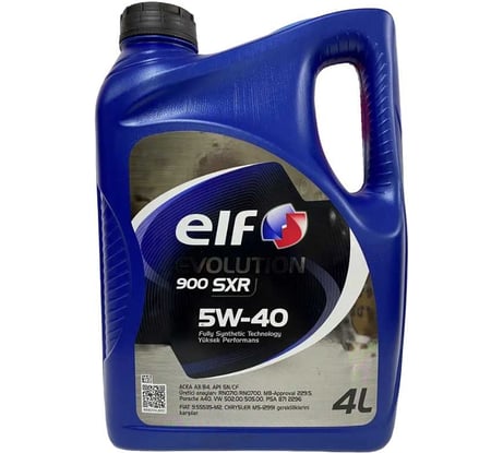 Масло для 4-х тактных двигателей EVOLUTION 900 SXR 5W40 4L TR ELF 221274