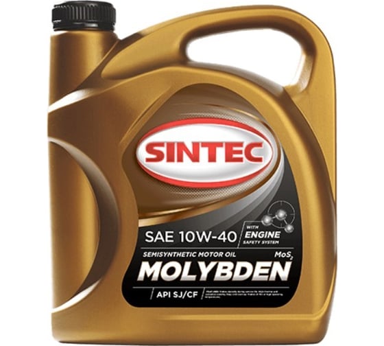 Масло полусинтетическое SINTEC MOLYBDEN (5 л; 10W-40; SJ/CF) Обнинскоргсинтез 801937
