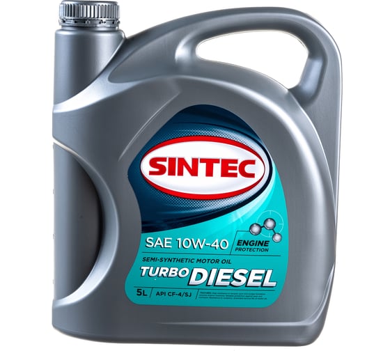 Масло полусинтетическое SINTEC TURBO DIESEL (5 л; 10W-40; CF-4/CF/SJ) Обнинскоргсинтез 122445