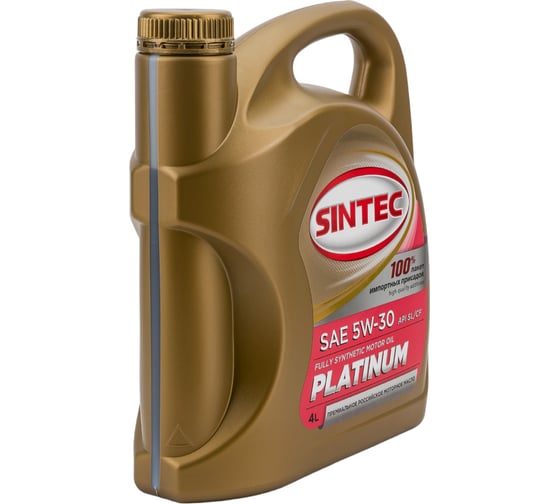 Моторное масло Sintec Platinum 5W-30 A3/B4, 4 л 801939