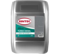 Масло минеральное Sintec Turbo Diesel (20 л; 15W-40; API CD) Обнинскоргсинтез 122447