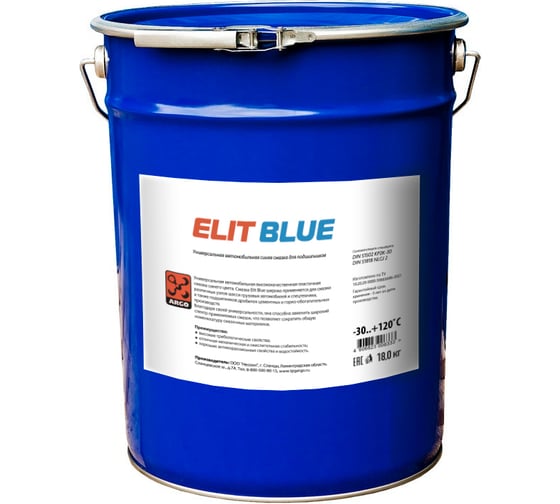 Смазка Elit Blue EP2 евроведро 18 кг ARGO 13320018