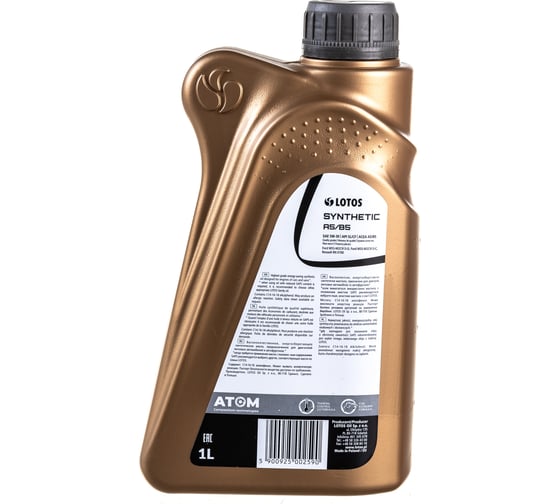 Моторное масло SYNTHETIC (1 л; 5W30; A5/B5) LOTOS WF-K104E20-0H0