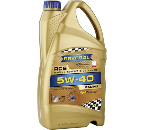 Моторное масло RCS Racing Competition Synto SAE 5W-40 4 л RAVENOL 1141090-004-01-999