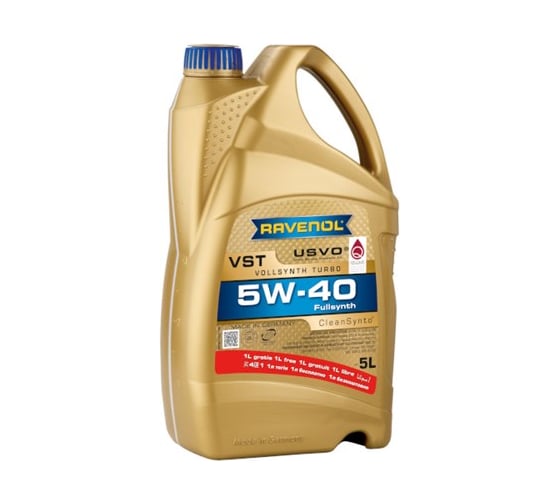 Моторное масло VST SAE 5W-40 new 5 л RAVENOL 1111136-005-01-999