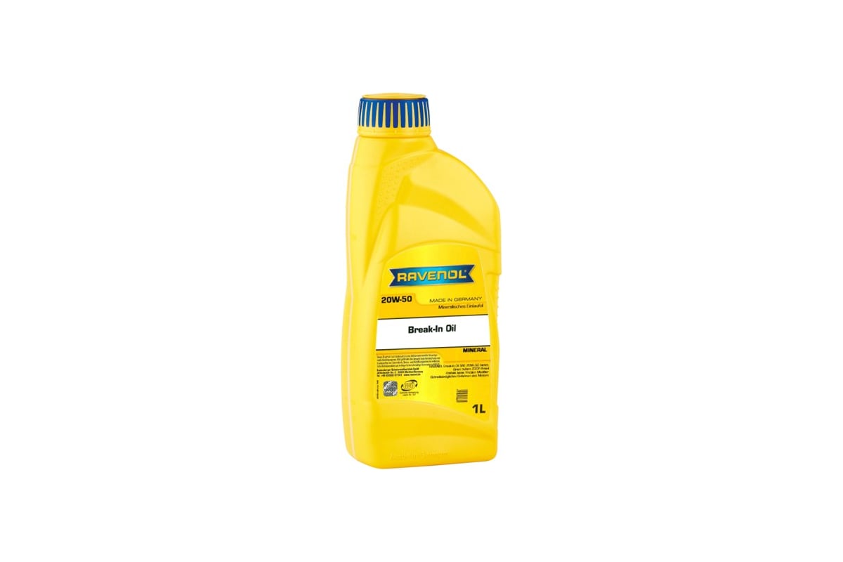 Обкаточное масло Break-In Oil SAE 20W-50 1 л RAVENOL 1114110-001-01-999 ...