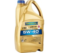 Моторное масло VSI SAE 5W-40 new 5 л RAVENOL 1111130-005-01-999