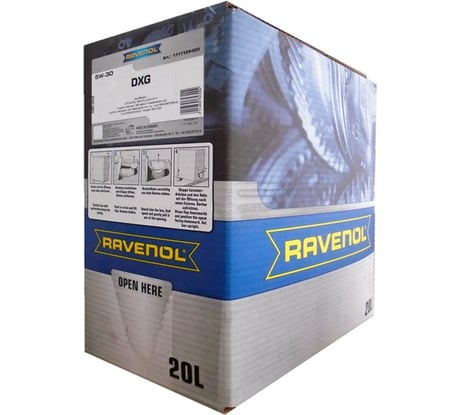Моторное масло DXG SAE 5W-30 ecobox 20 л RAVENOL 1111124-B20-01-888